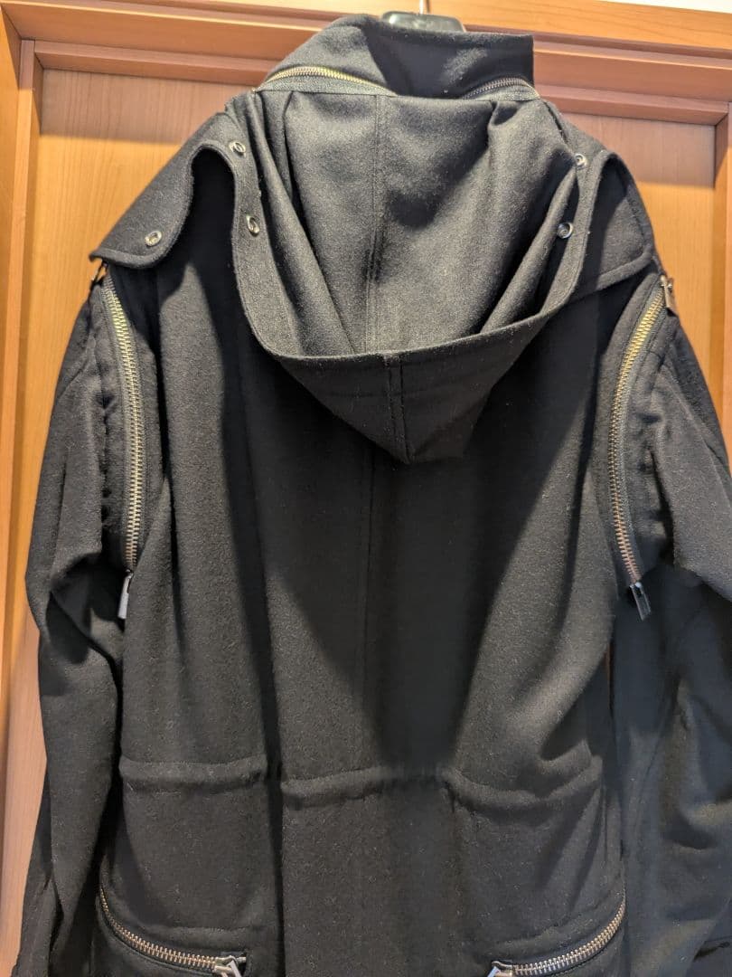 YOUJI YAMAMOTO POUR HOMME ファスナーモッズコート