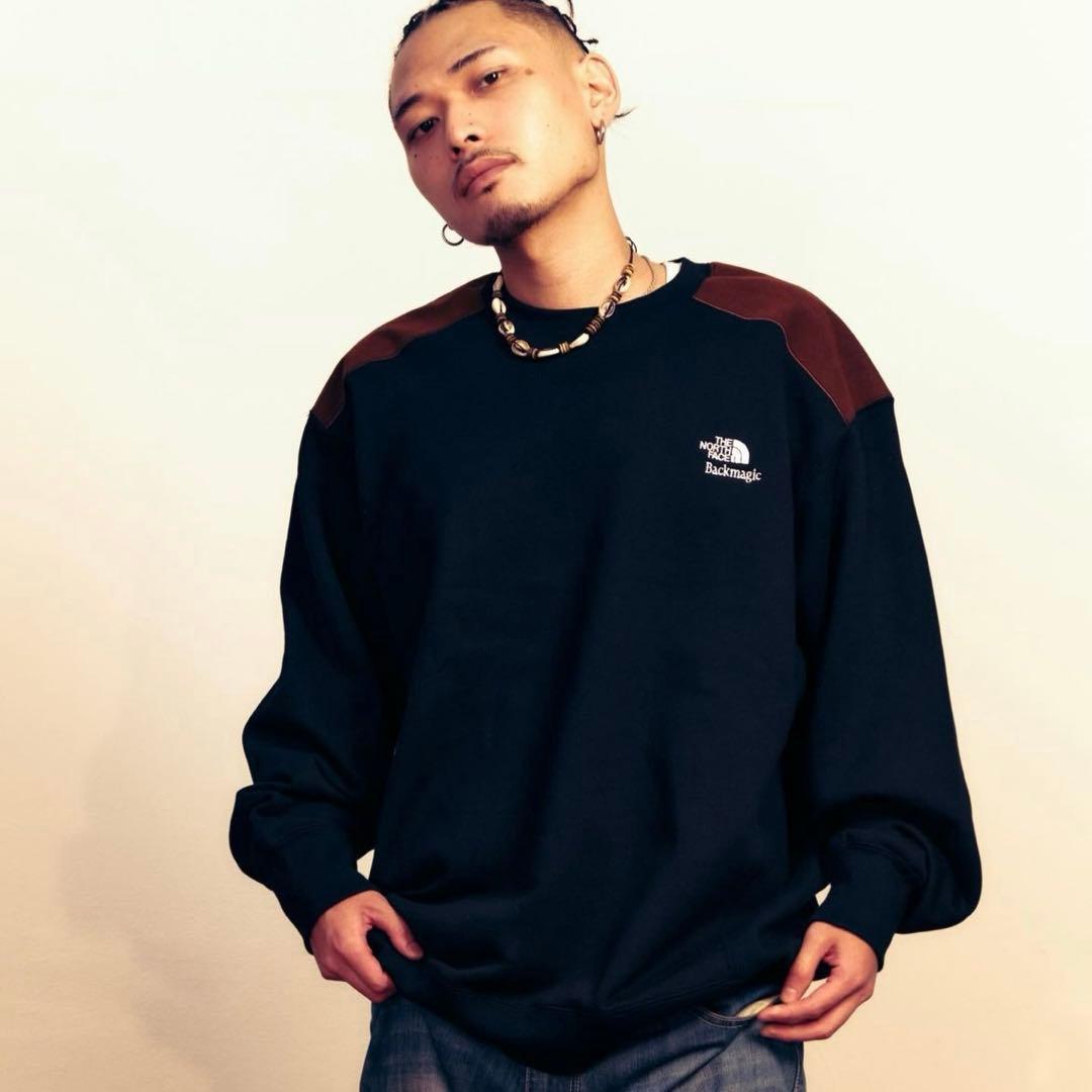 ノースフェイス Backmagic限定 Sweat Crew【XXL】ブラック