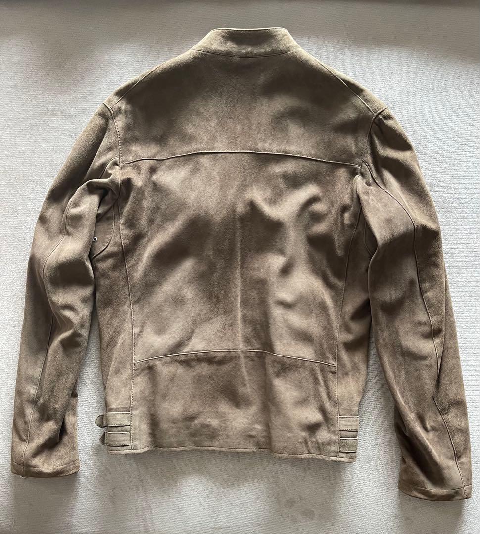 美品】CINQUANTA “48” スエード スタンドカラー ライダースJKT