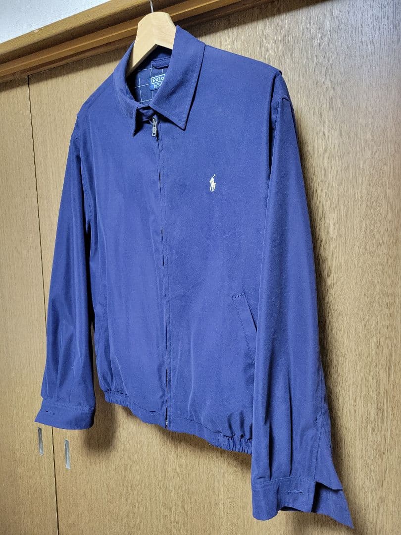 【美品】ラルフローレン スイングトップ ネイビー S 色褪せなし チェック裏地