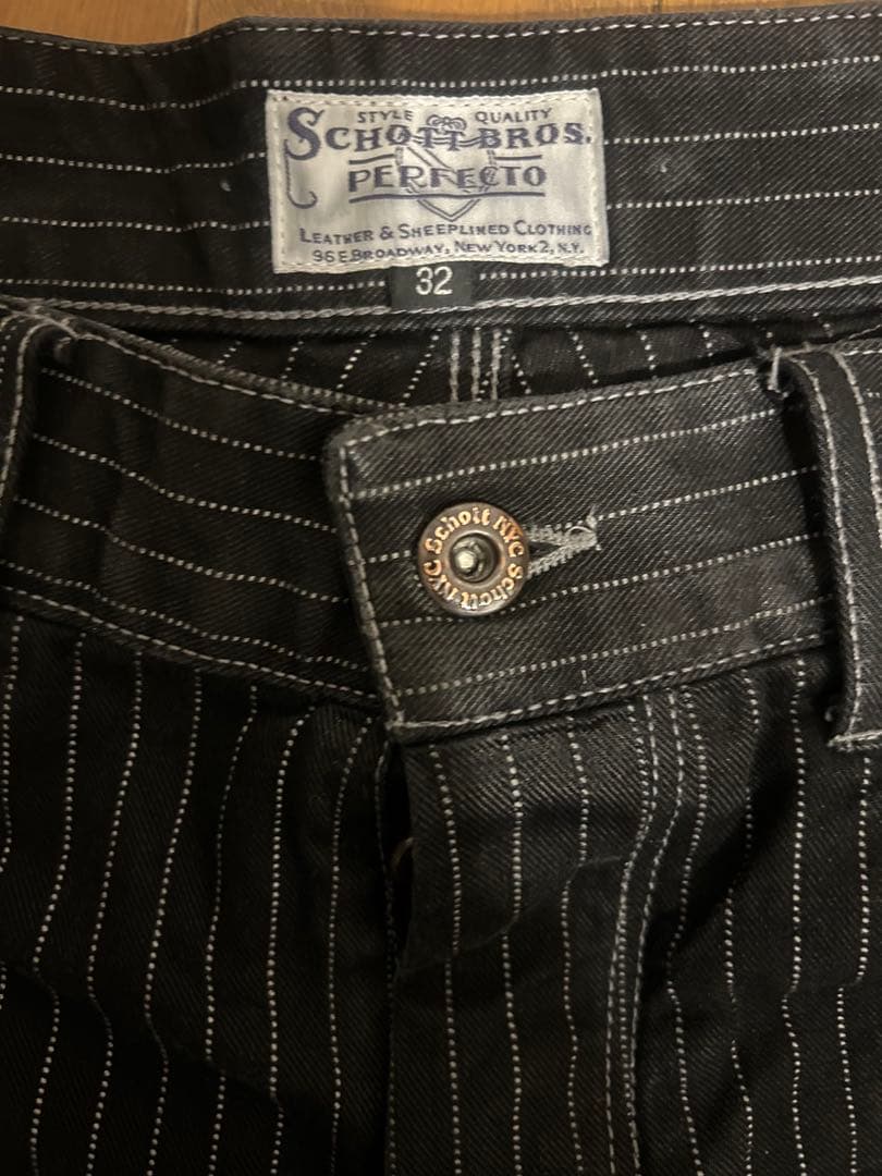SCHOTT ピッコリデニムブラック 32