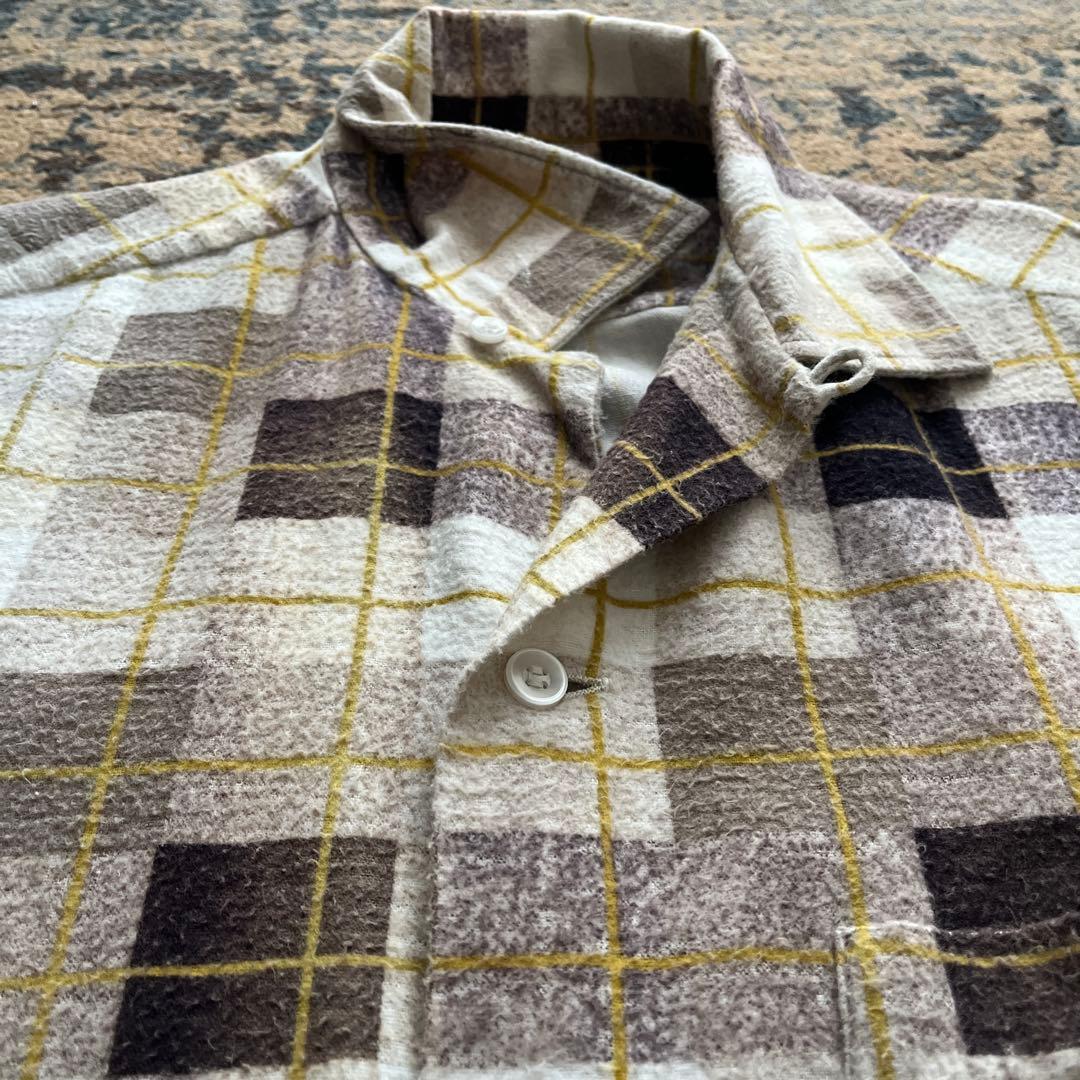 50s marlboro プリントネル シャツ ヴィンテージ 検 60s 40s