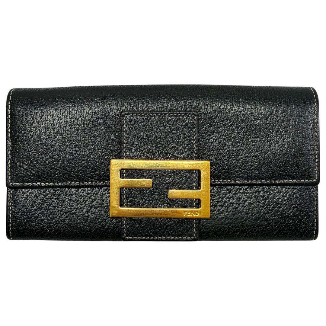 FENDI 二つ折り財布 ブラック
