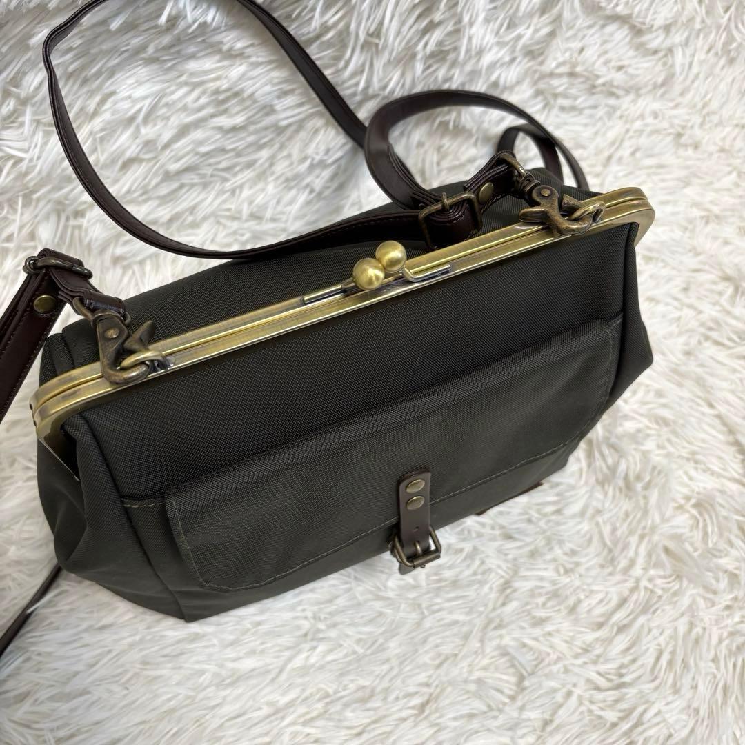 極美品★AYANOKOJI　あやの小路　がま口ショルダーリュック　2way