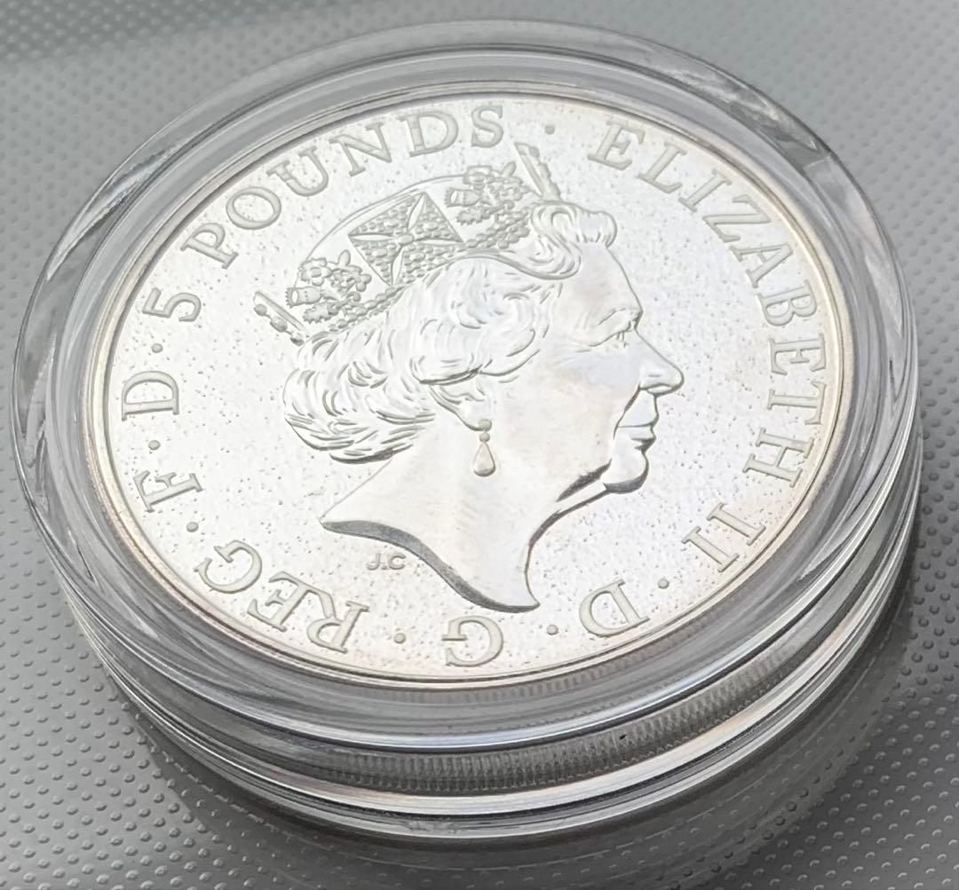 ピ*☆様 Red Dragon of Wales 2oz 銀貨