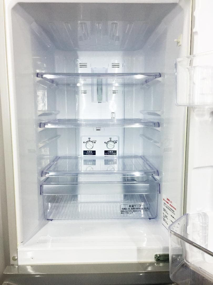 送料無料★◆中古★三菱 ラウンドカット 2ドア冷蔵庫 MR-P15W