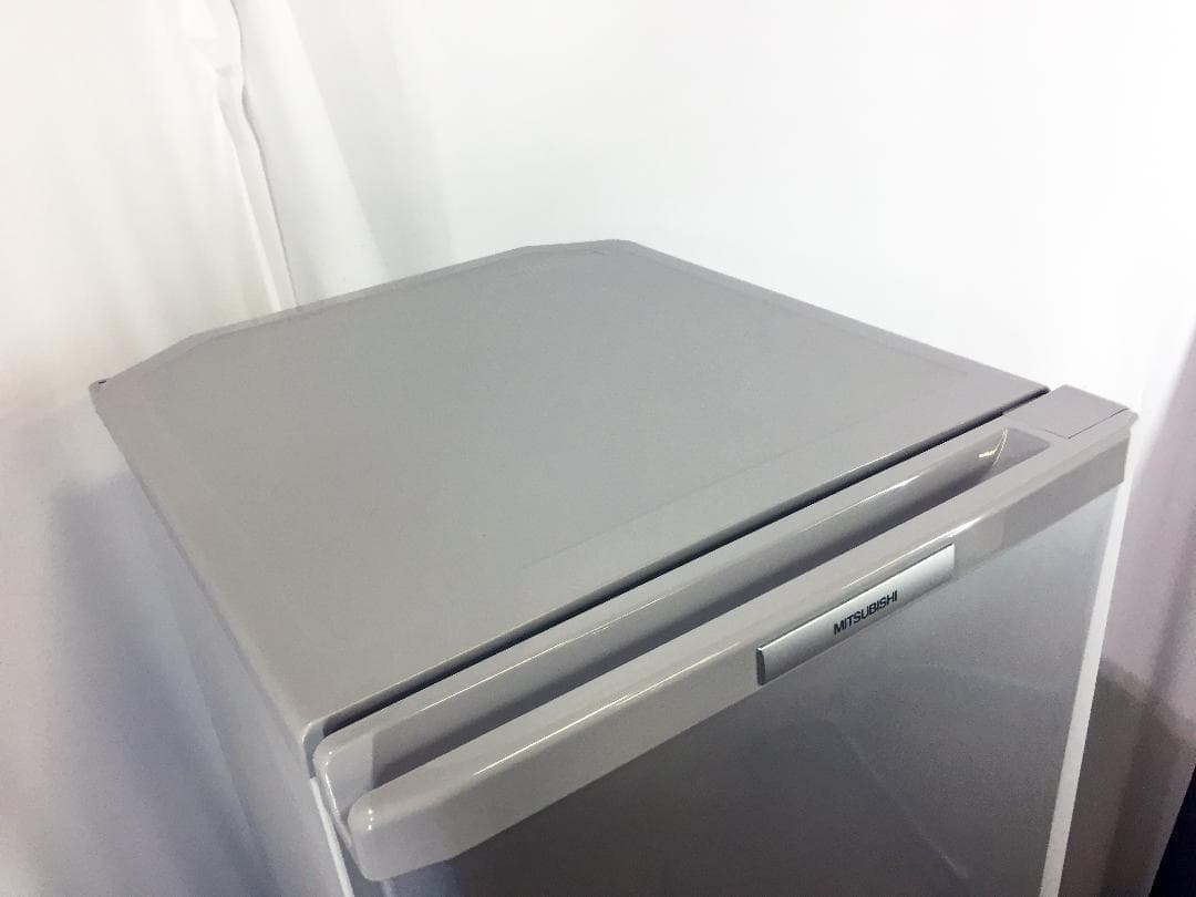送料無料★◆中古★三菱 ラウンドカット 2ドア冷蔵庫 MR-P15W