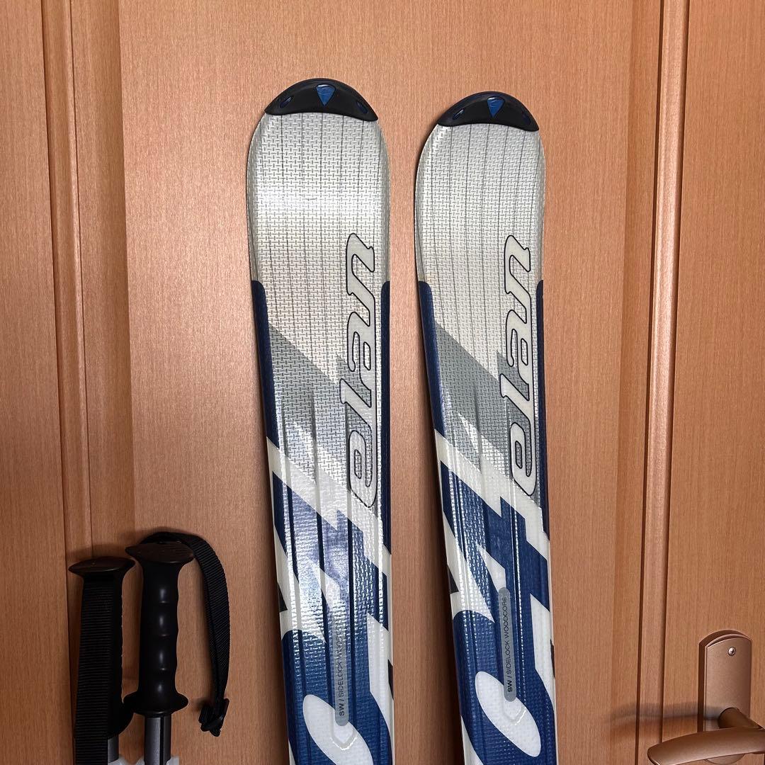 【elan】スキー板A04/152cm ビンディング ストック3点セット