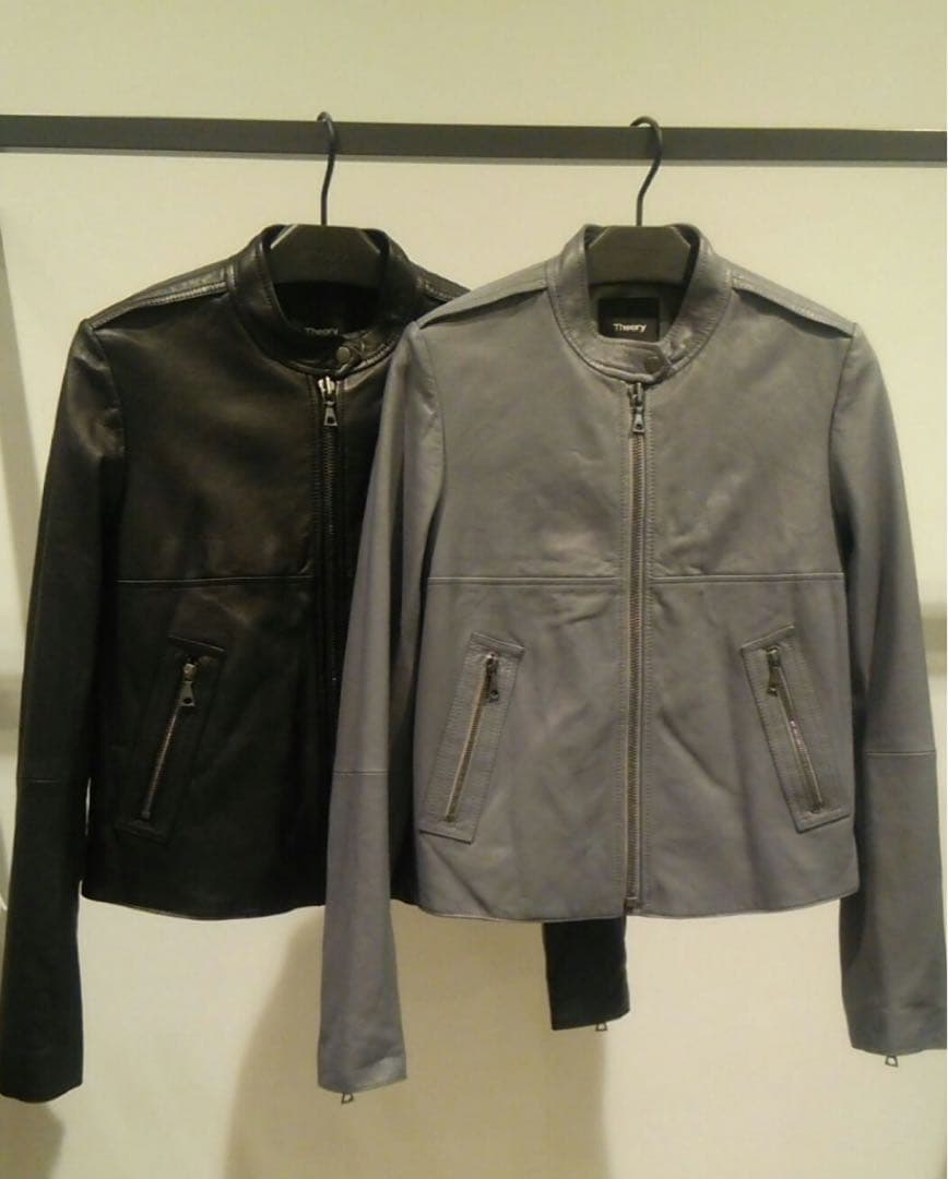 こさめさん専用セオリー 羊革 シングル レザージャケット ぐれー