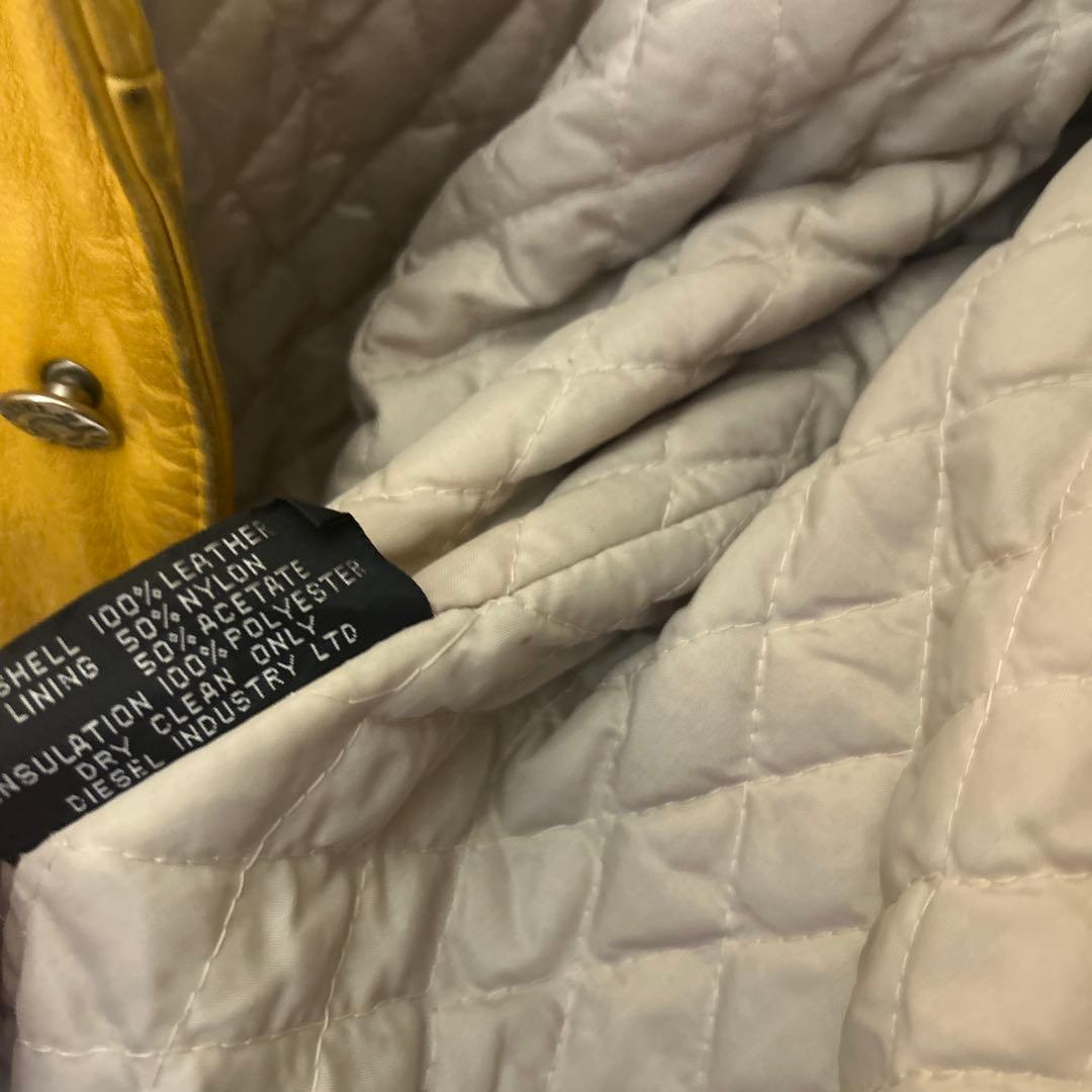 diesel sport レザートラッカージャケット archive y2k