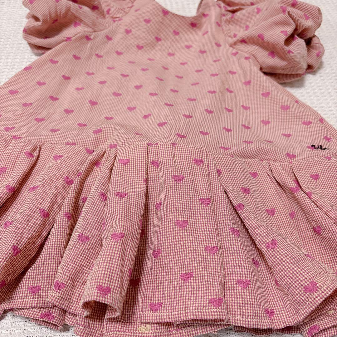 uhr Heart Mom Dress 1-2y ピンク