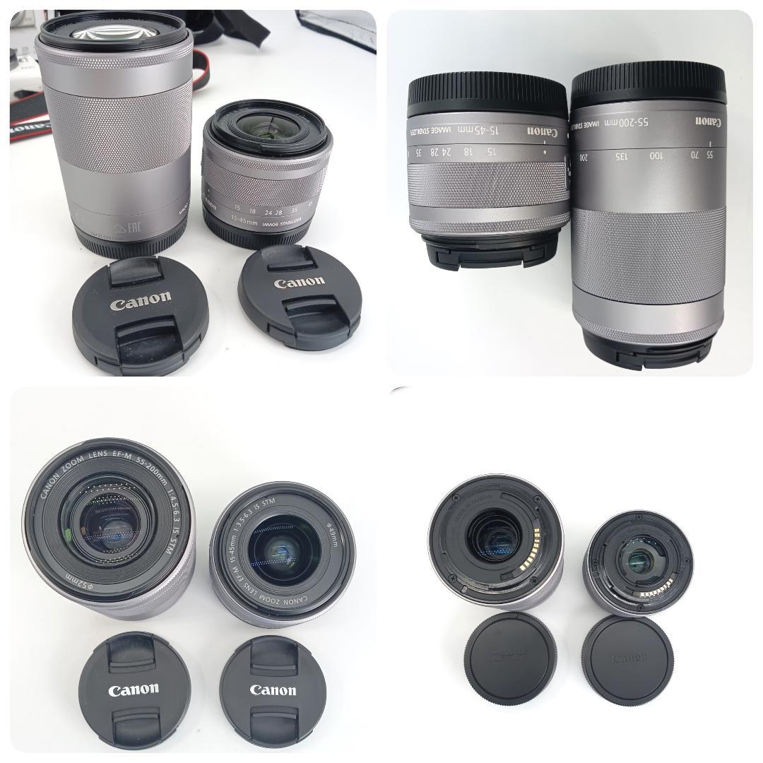 美品 Canon キヤノン EOS M 100 望遠 レンズ セット ミラーレス
