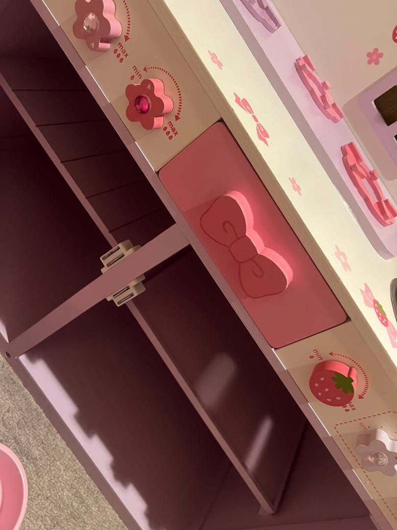 マザーガーデン　希少　リボンベル　キッチン　おままごと　野いちご　DXキッチン