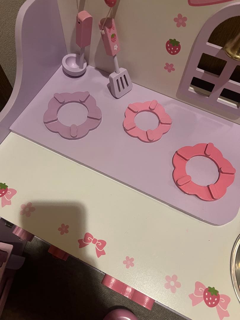 マザーガーデン　希少　リボンベル　キッチン　おままごと　野いちご　DXキッチン