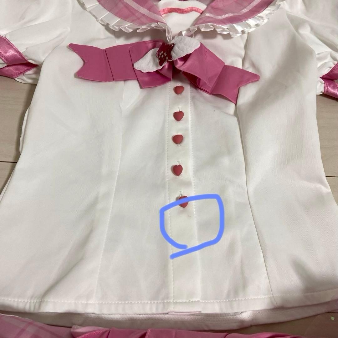 【日曜まで値下】マリームーン　魔法少女　ファンシーチェックセーラー　ライトピンク