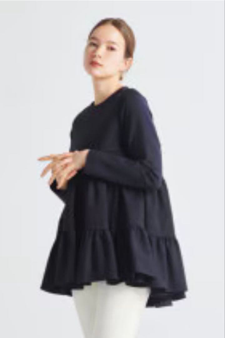 yori ヨリぬくぬくヘムフリルブラウス