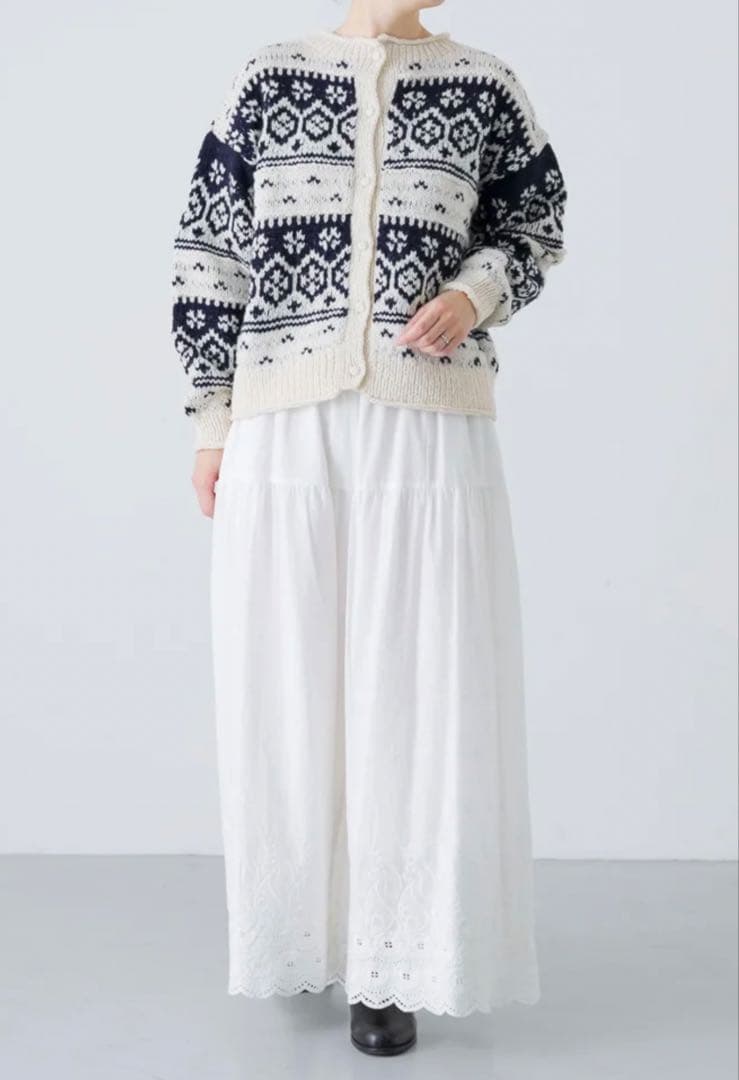 かぐれ☆ペルーノルディックカーディガン☆ネイビー