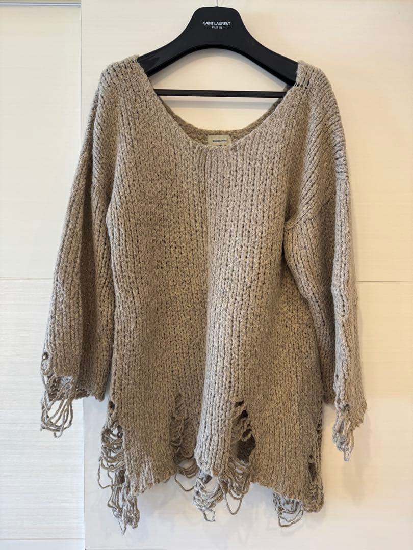 MIHARA YASUHIRO ダメージニット