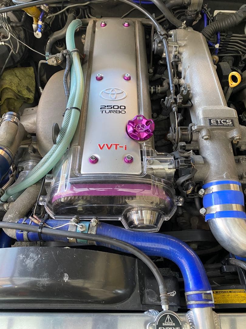 1JZ VVTI GTE 透明 タイミングベルトカバー jzx100 110