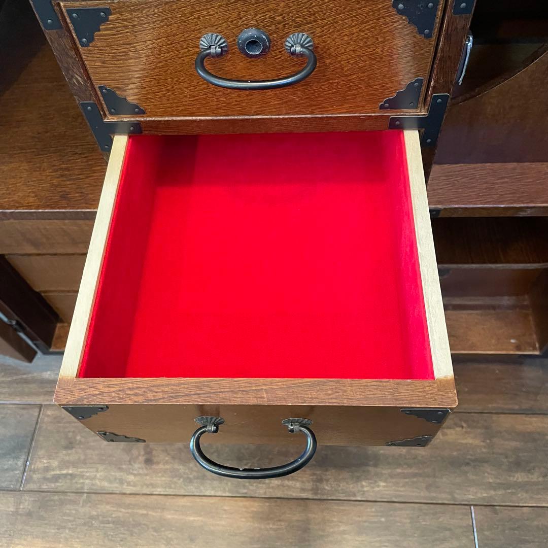 希少 箪笥 裁縫箱 木箱 からくり 隠し有り 古道具 和ダンス レトロ