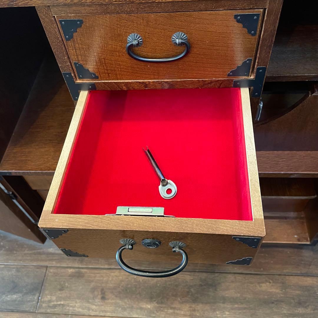 希少 箪笥 裁縫箱 木箱 からくり 隠し有り 古道具 和ダンス レトロ