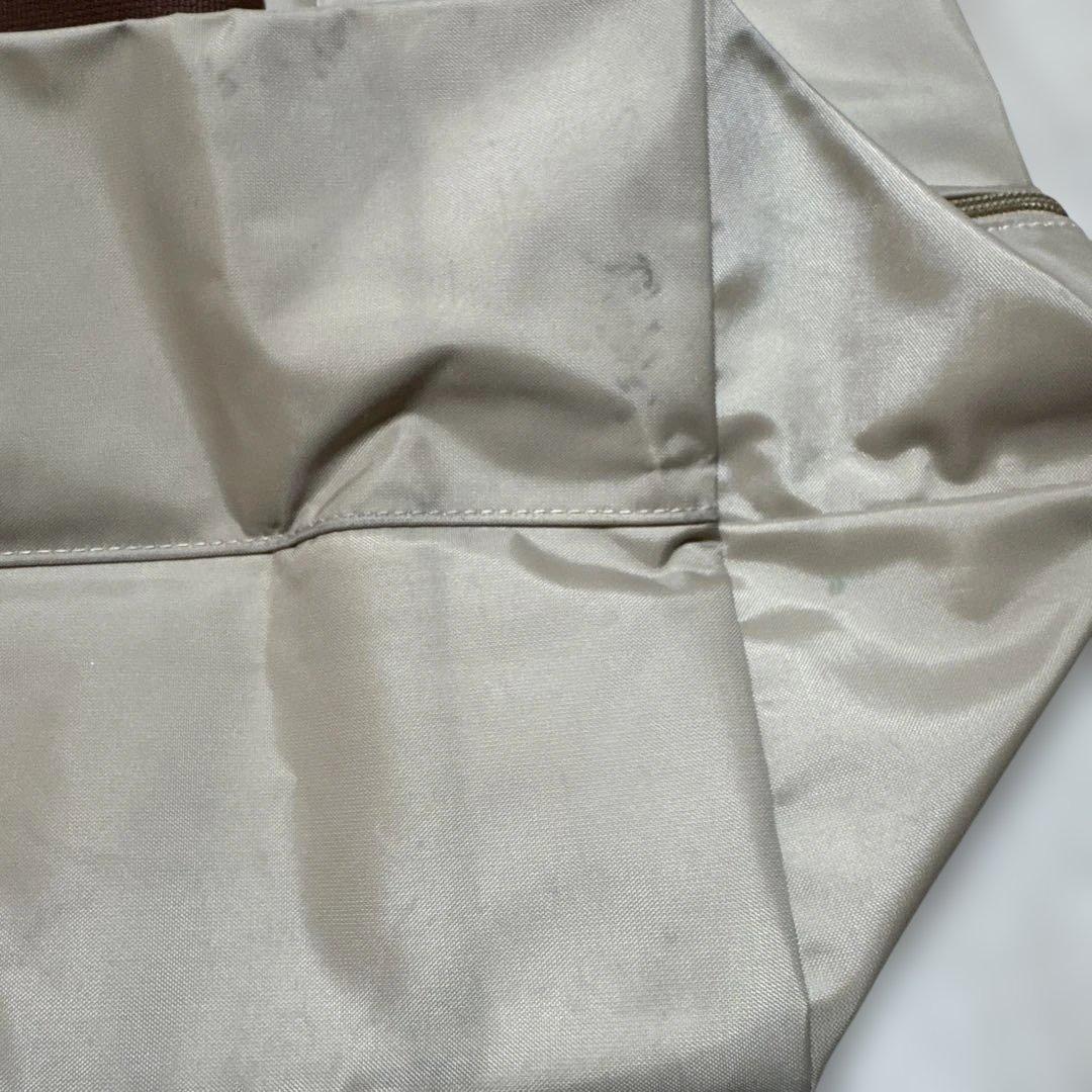 ロンシャンベージュ ナイロンレザーボストンバッグトラベルバッグショルダー付き