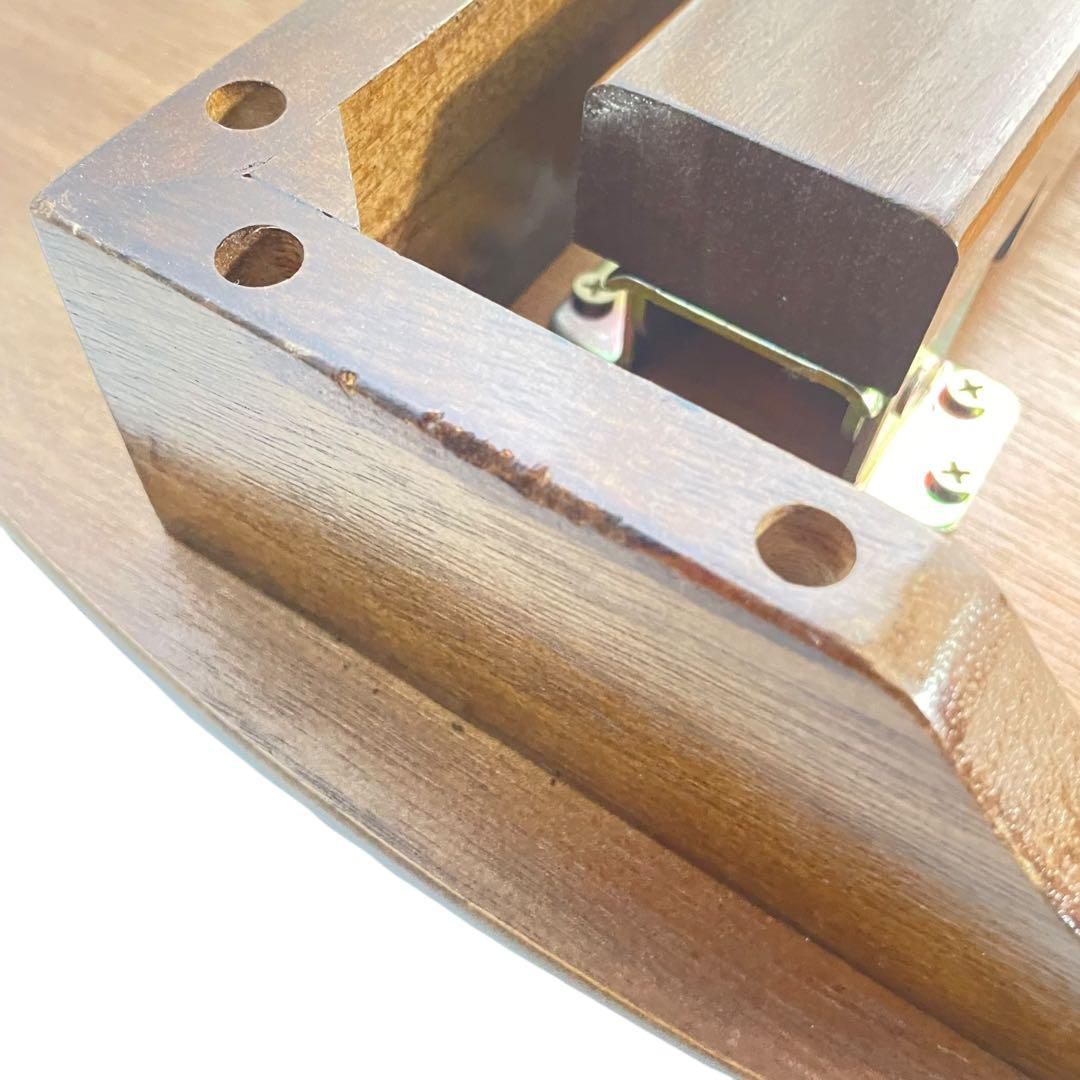 HR588 円卓　ちゃぶ台　テーブル 折りたたみ脚 木製 座卓 丸90cm