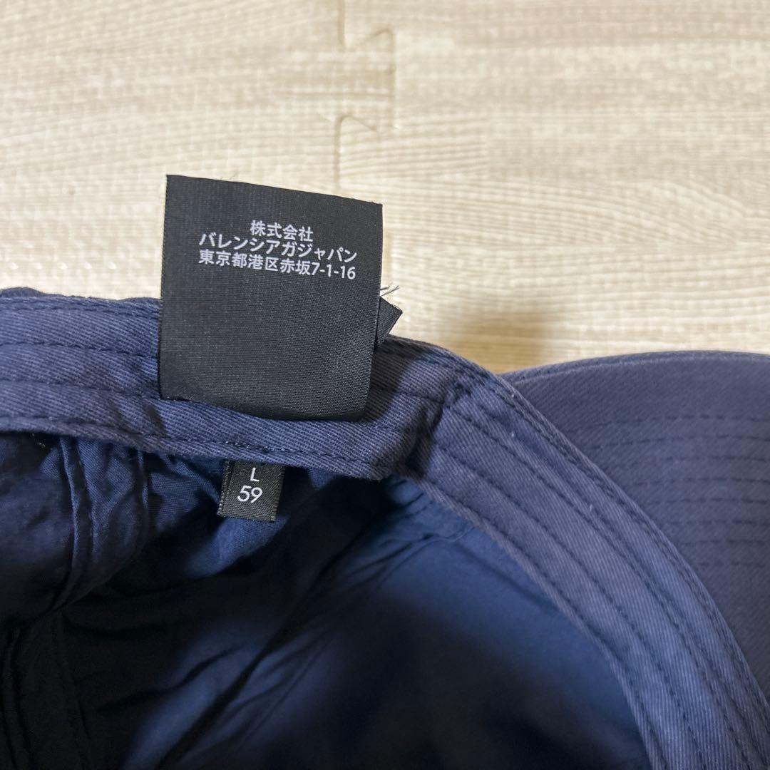 BALENCIAGA ロゴキャップ　ネイビー