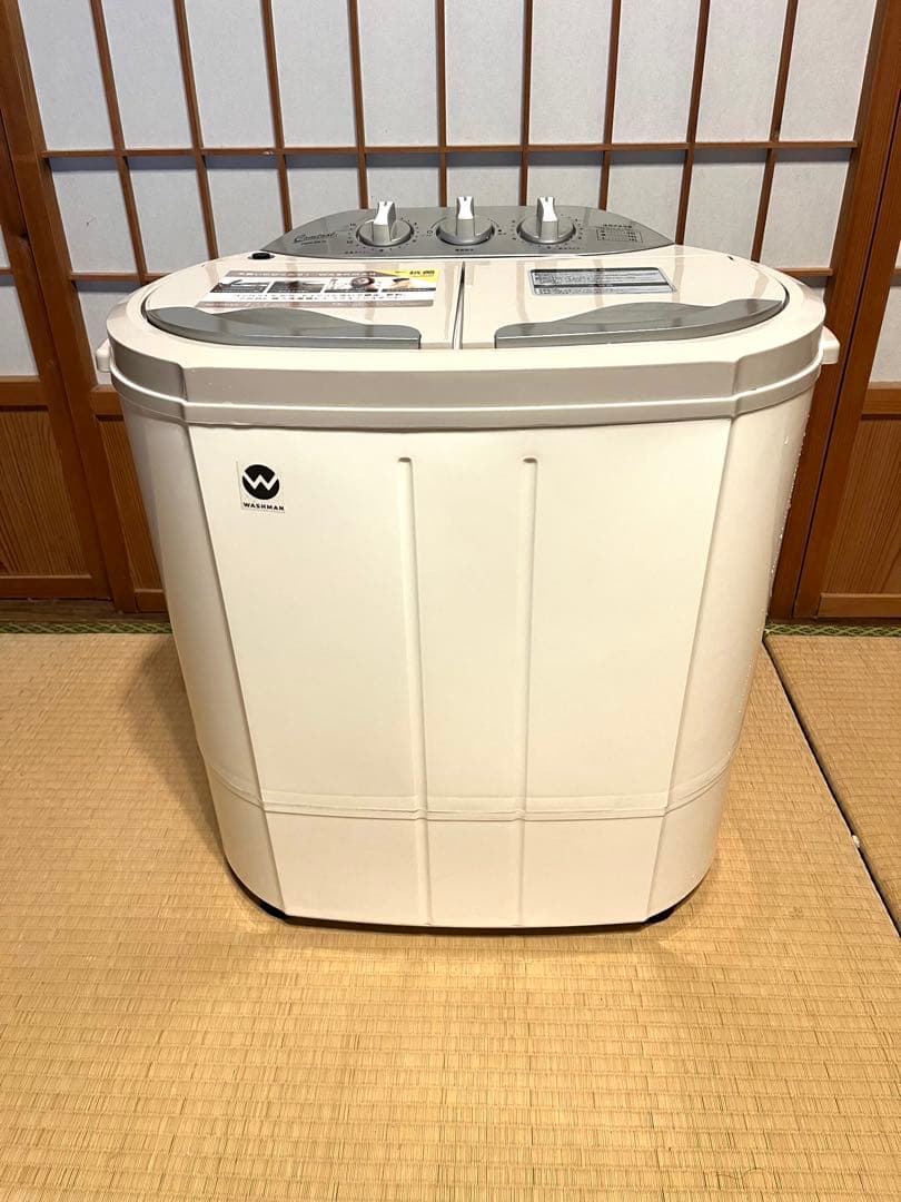 ウォッシュマン WASHMAN 二槽式小型洗濯機 TOM-05w