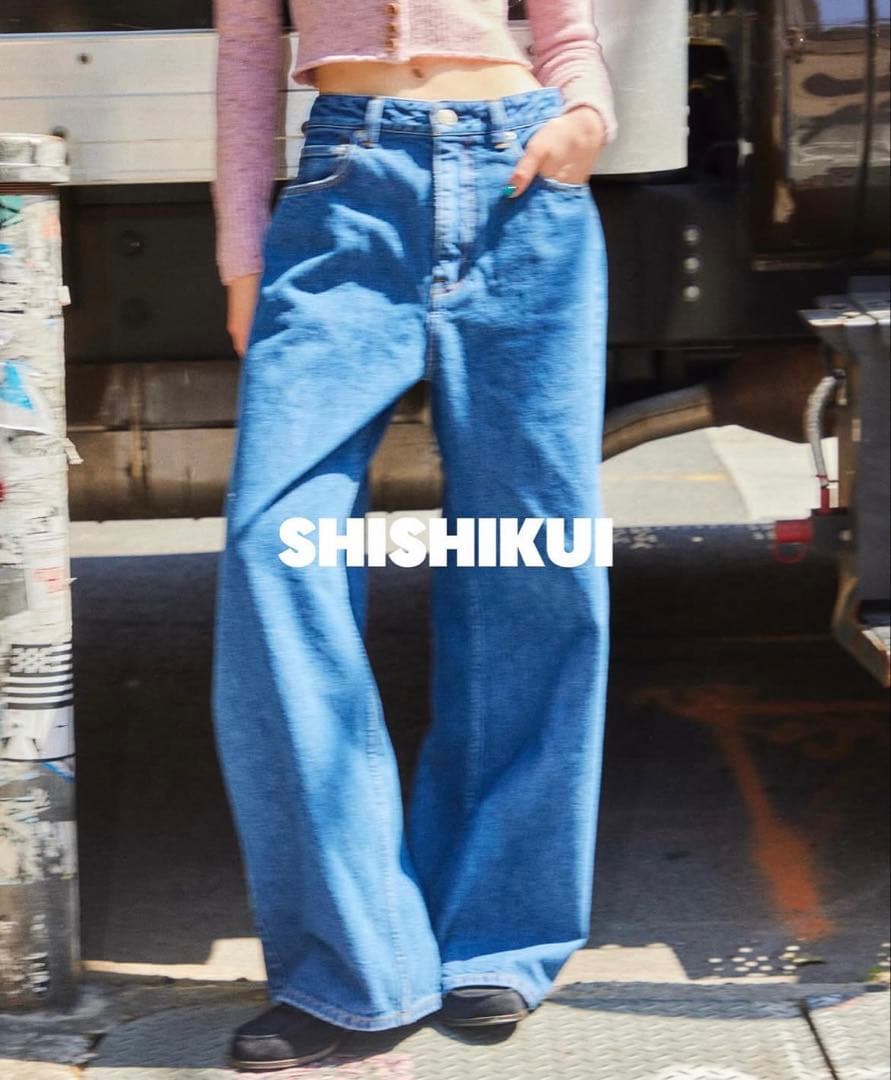 パンツ shishikui denim Dad / INDIGO 34