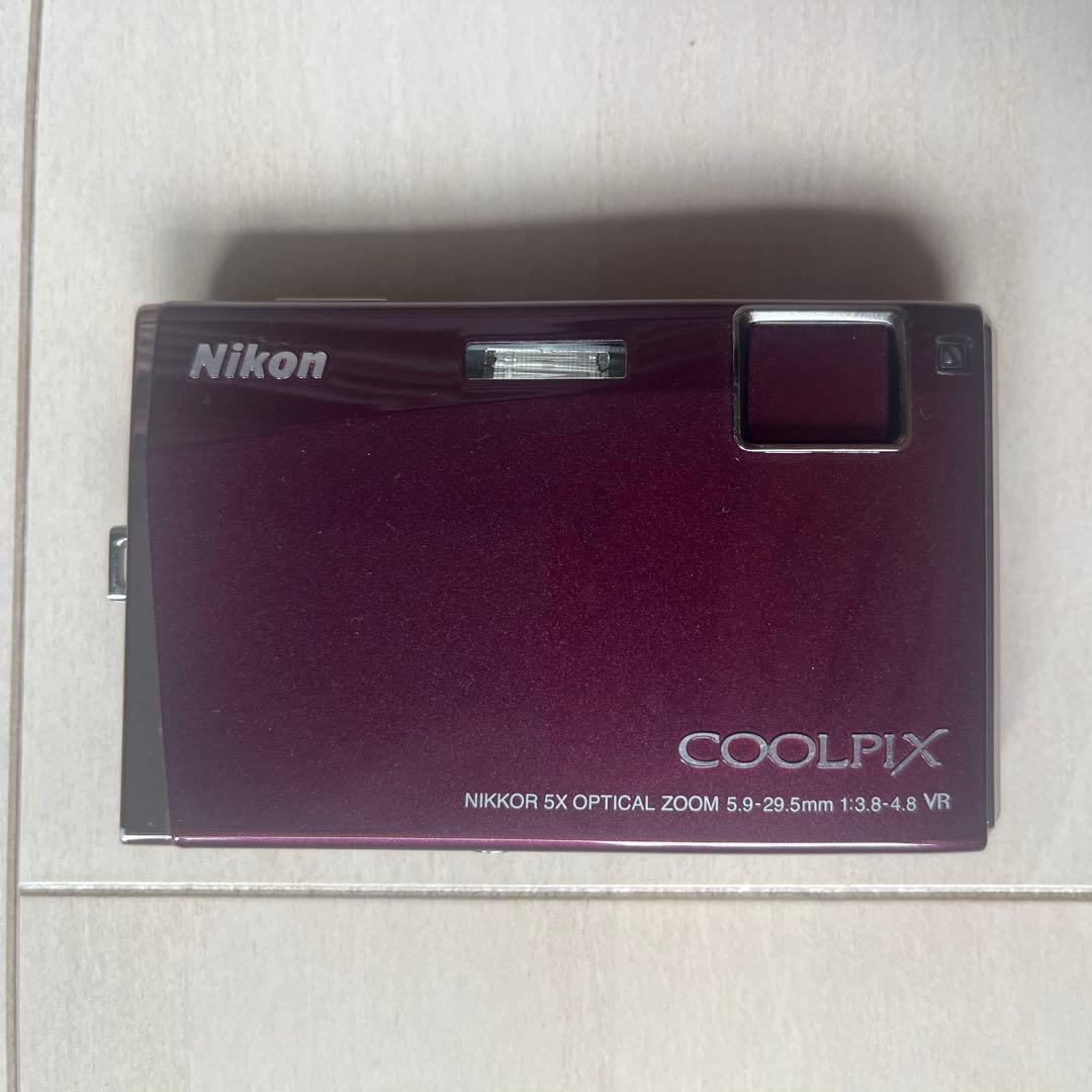 Nikon COOLPIX S60 ワインレッド デジカメ 動作確認済み