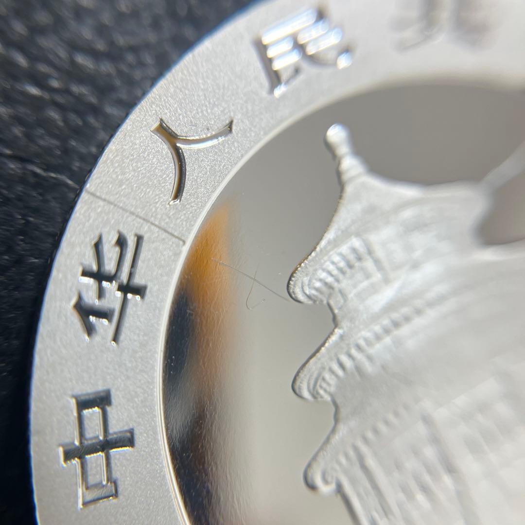 【2018年】パンダ銀貨　10元　カプセル付き②