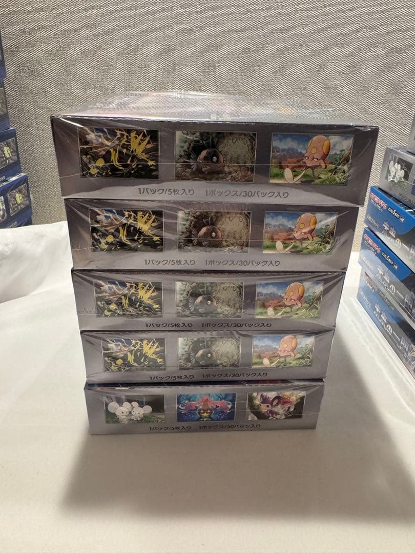 未来の一閃 5BOX シュリンク付 ポケモンカードゲーム【訳あり】