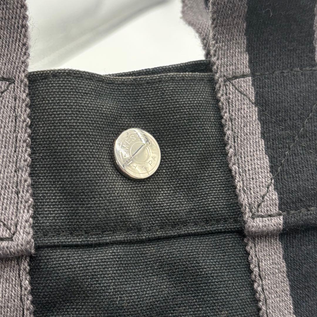HERMES トートPM 100754M フールトゥ キャンバス ブラック