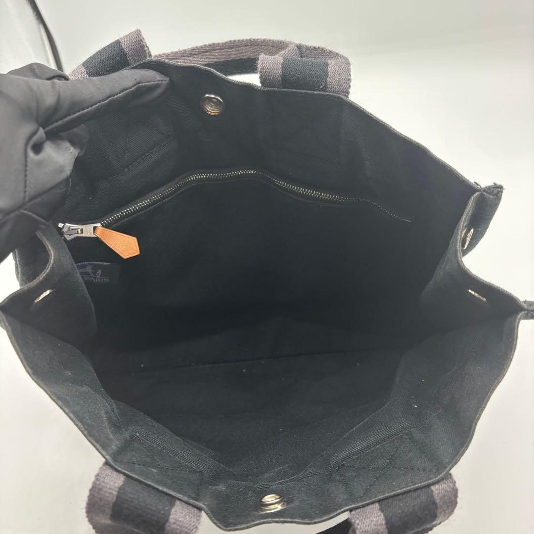 HERMES トートPM 100754M フールトゥ キャンバス ブラック