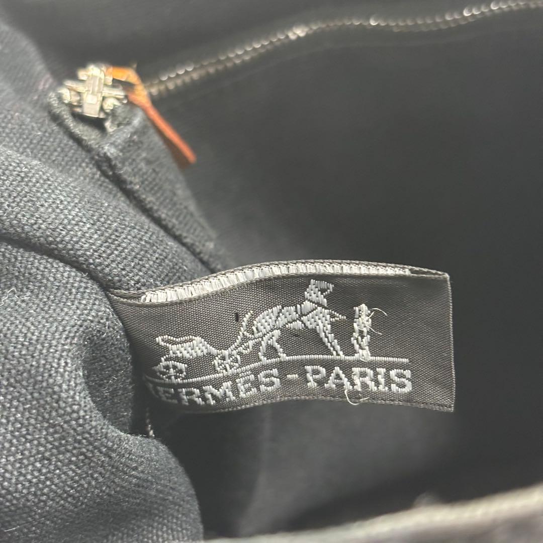 HERMES トートPM 100754M フールトゥ キャンバス ブラック