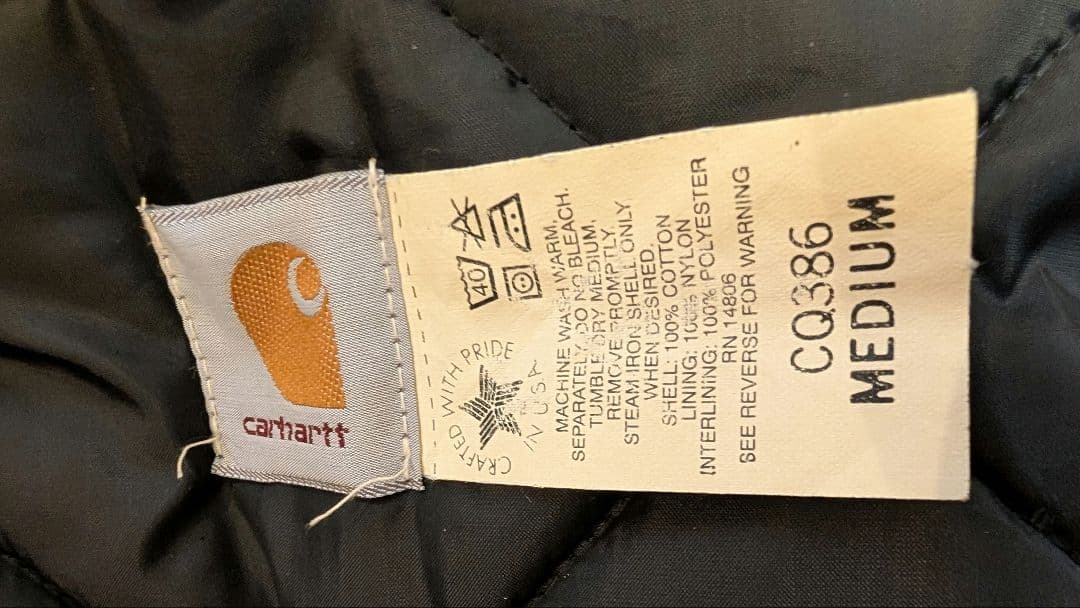 ★まつお★Carhartt　Mサイズ CQ386シベリアンパーカーUSA製