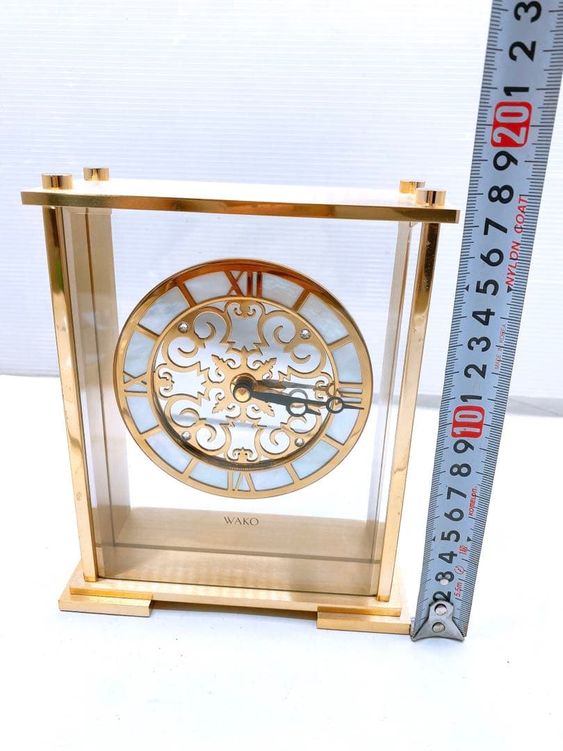 A*a様 希少・美品 GINZA WAKO 置時計 SHK025G 銀座和光 O