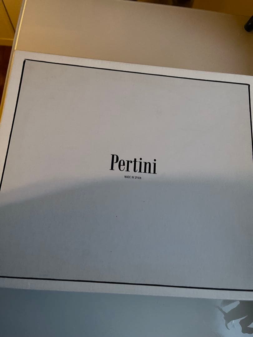 Pertini スペイン製ブラックレザー サイドゴアブーツ クロコダイル風