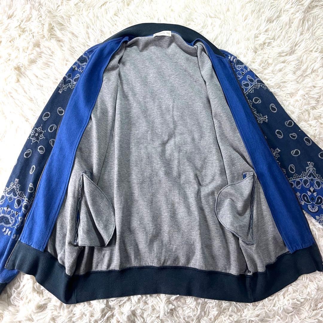 希少XLサイズ ETRO エトロ ブルゾン バンダナ柄 ダブルジップ 近年