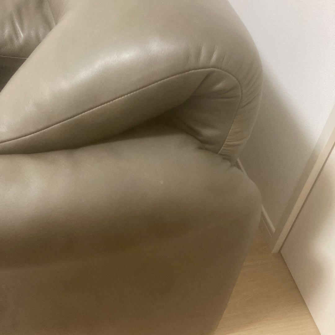 週末限定価格！カッシーナ　マラルンガFZ革 グレー　オットマン付