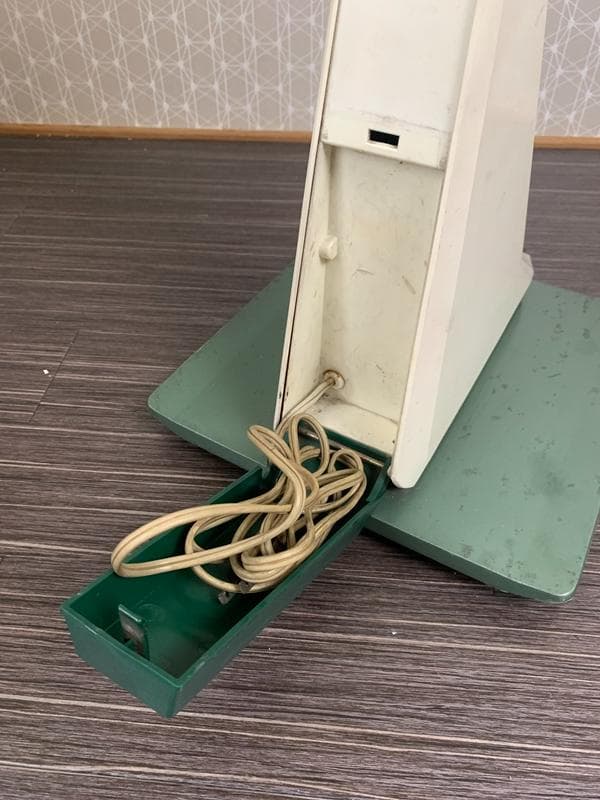 HITACHI 日立 H-625 デスクファン扇風機 グリーン 昭和レトロ