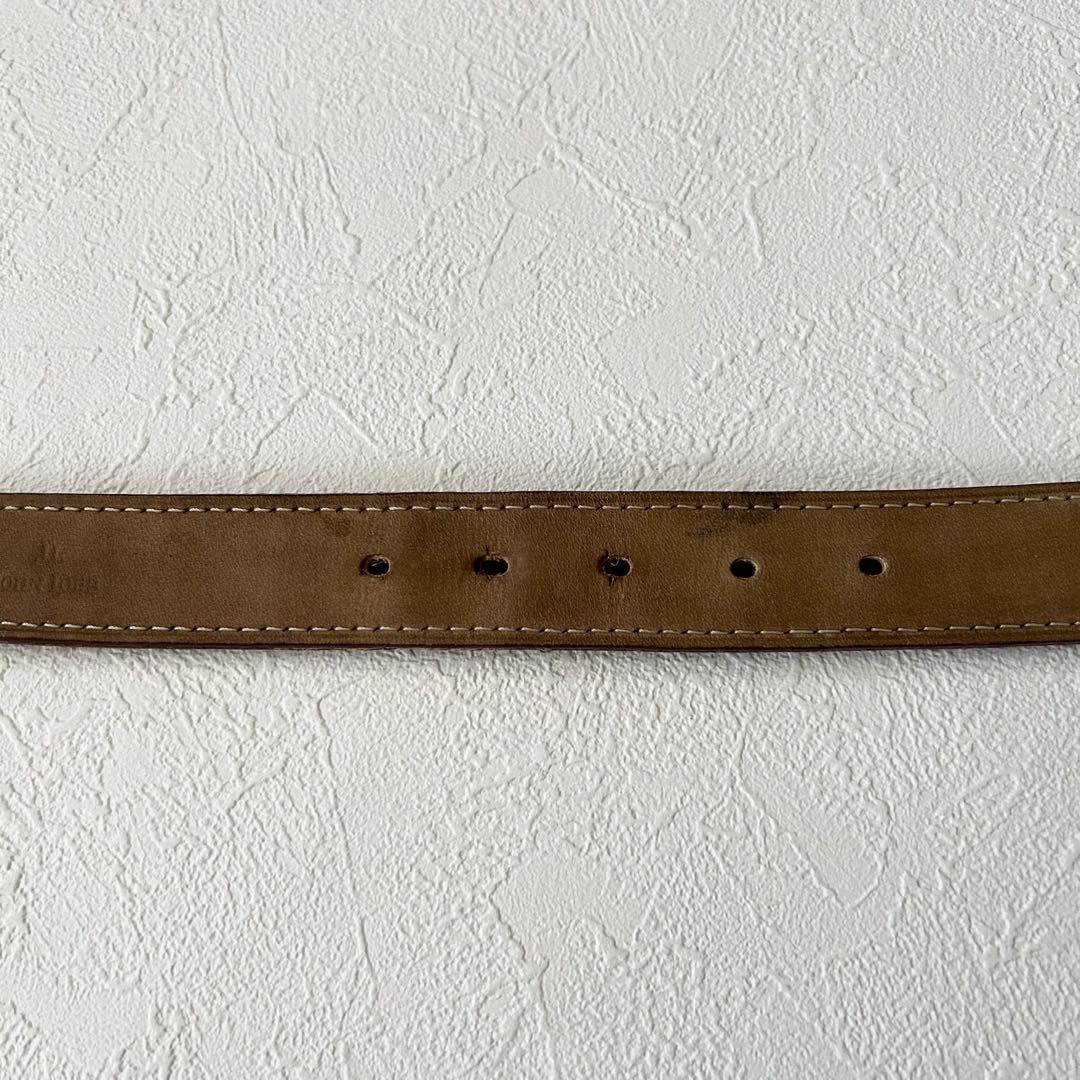 John Lobb ジョンロブ スエード レザーベルト ブラウン 本革 英国製