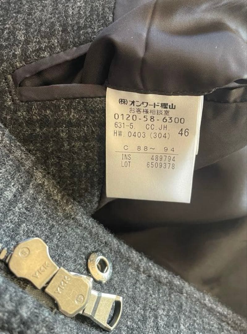 ⭐️JOSEPH HOMME46ジョセフオム ウール・レザー スタンドカラーコート