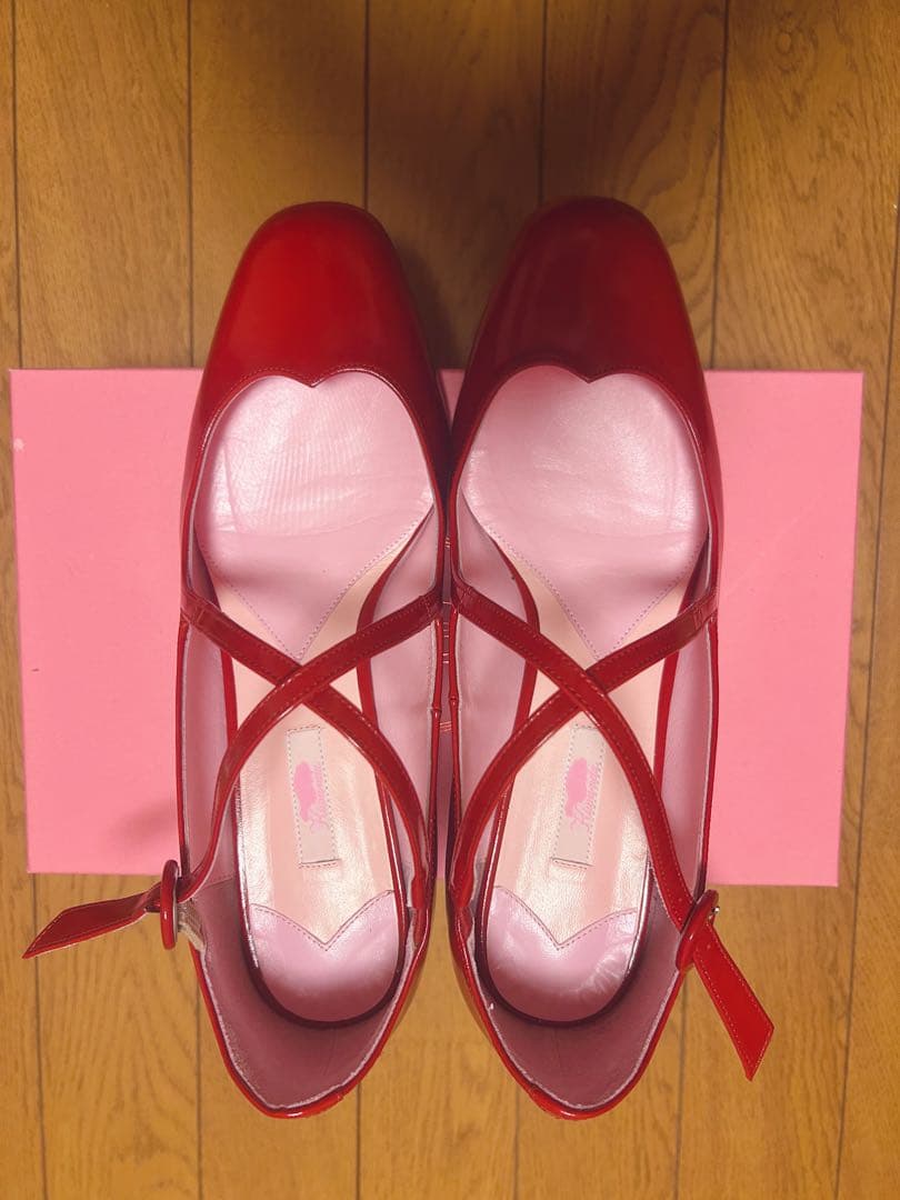 美品♡kiwanda kiwanda Ririco Red shoes♡