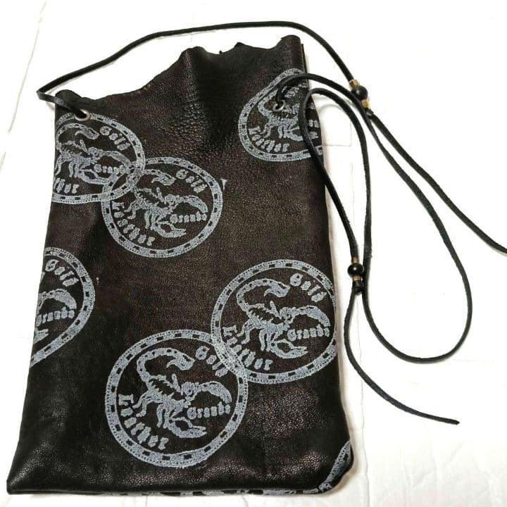 2084【レア】GOLDLEATHER ゴールドレザー ブレスレット保存袋付き