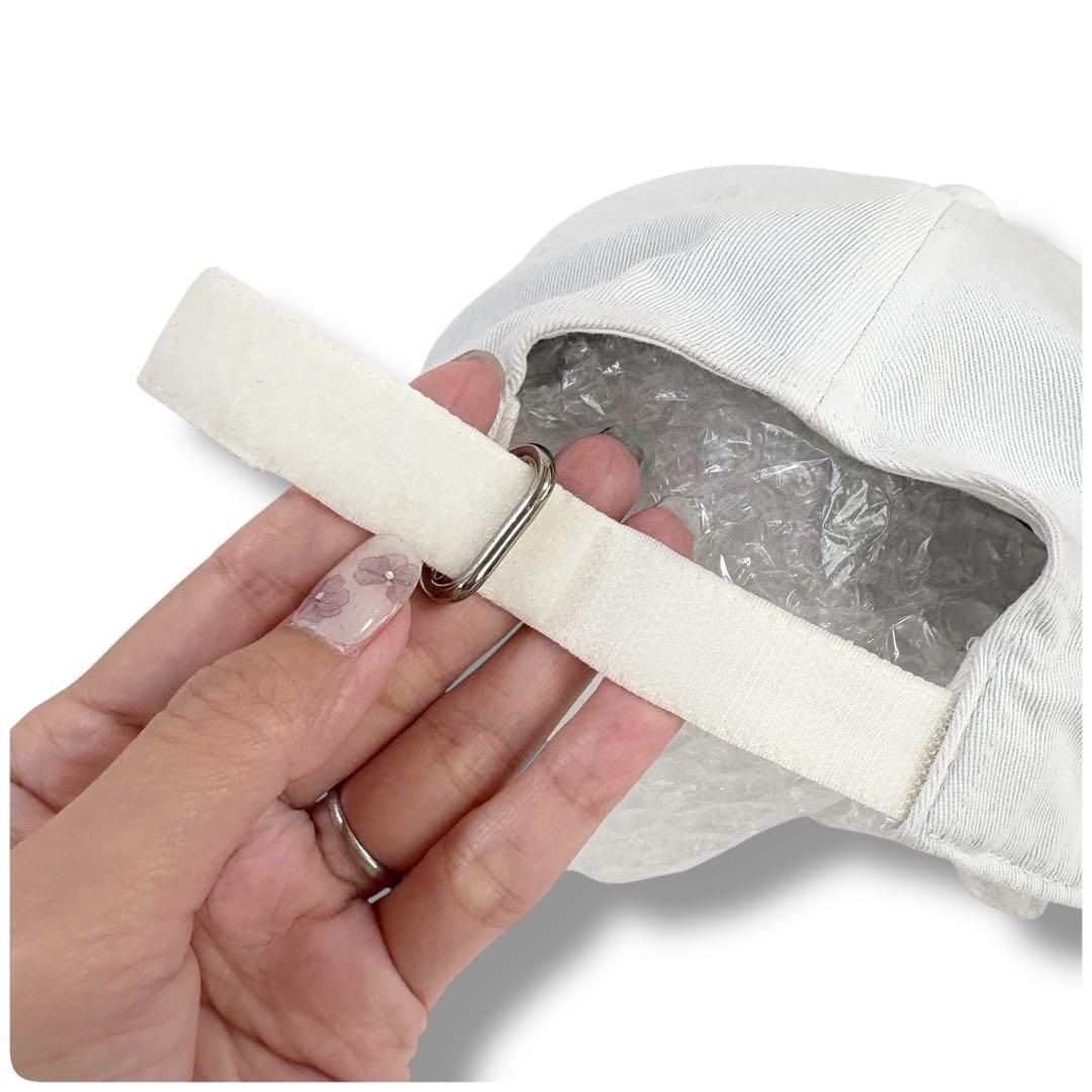 美品✨MONCLER モンクレール ベースボールキャップ 帽子 白 ホワイト