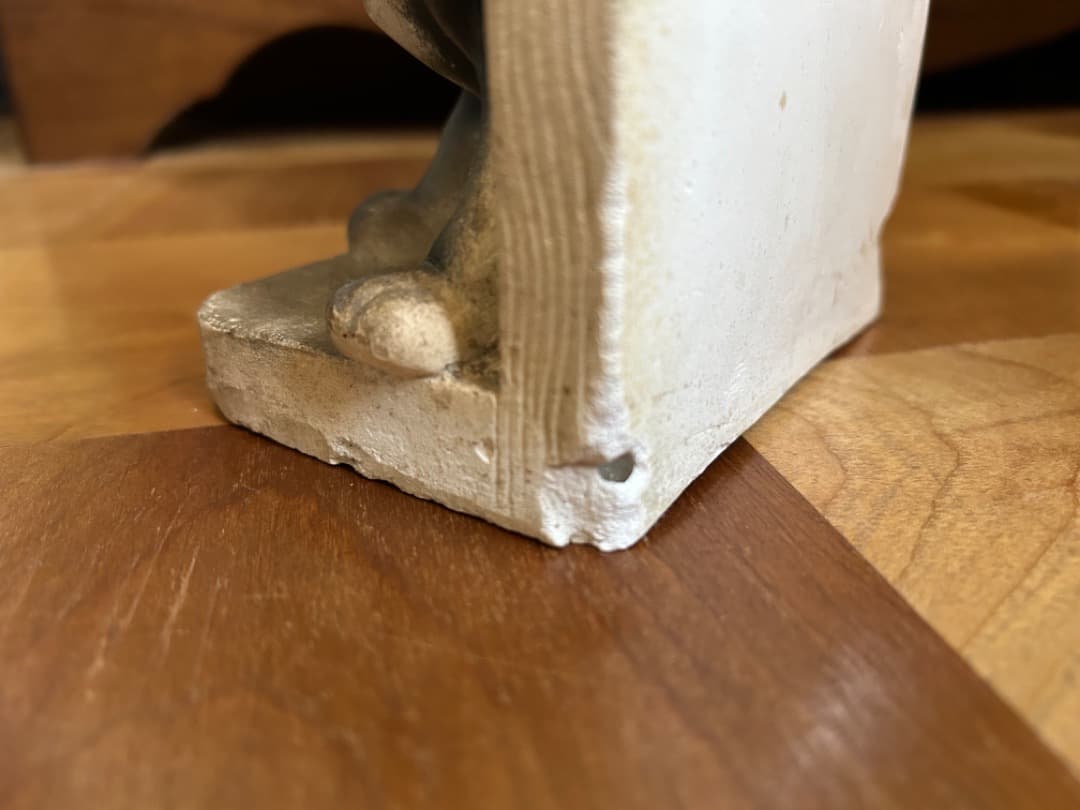 ビンテージ チョークウェア フレンチブルドッグ ブックエンド Bulldog