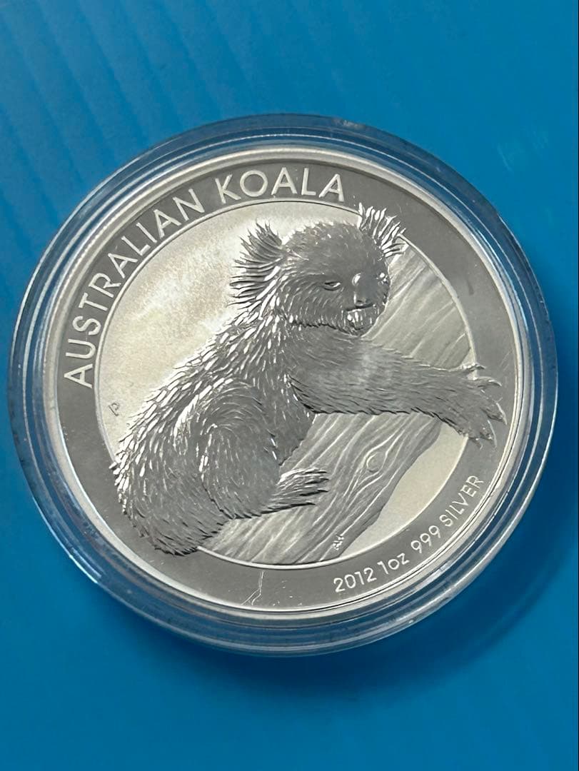 【希少】 2012年コアラ銀貨2009年コアラ ゴールドプレート金箔仕上げ銀貨