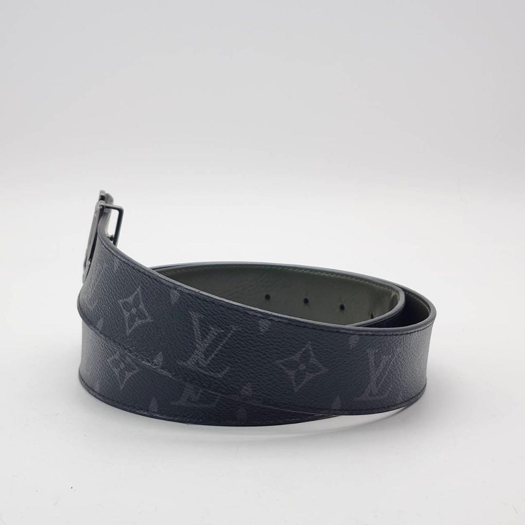 ルイヴィトン サンチュール モノグラム　LVイニシャル　ベルト　リバーシブル